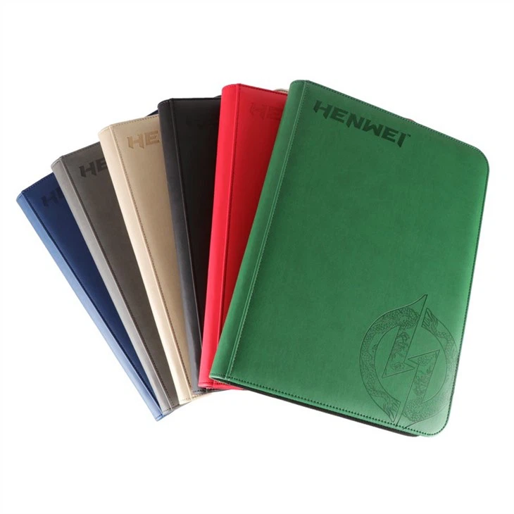 Leather Zipper Card Binder