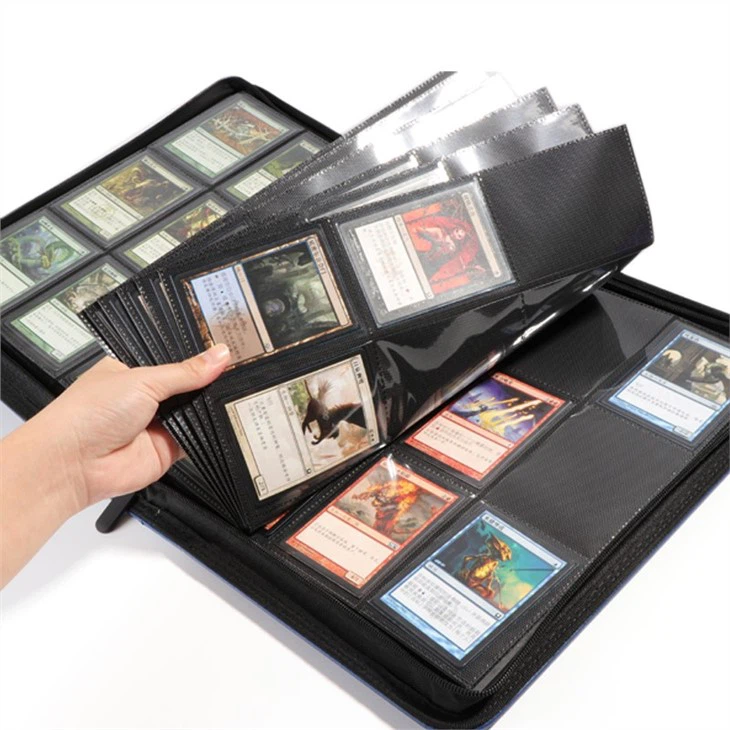 Leather Zipper Card Binder