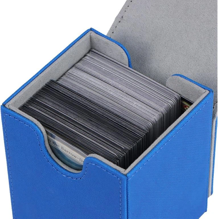 Microfiber Lining And Leather Card Box