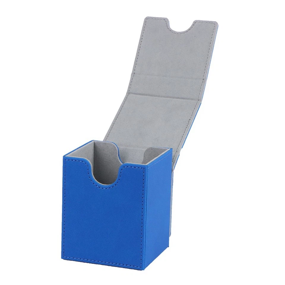 Microfiber Lining And Leather Card Box